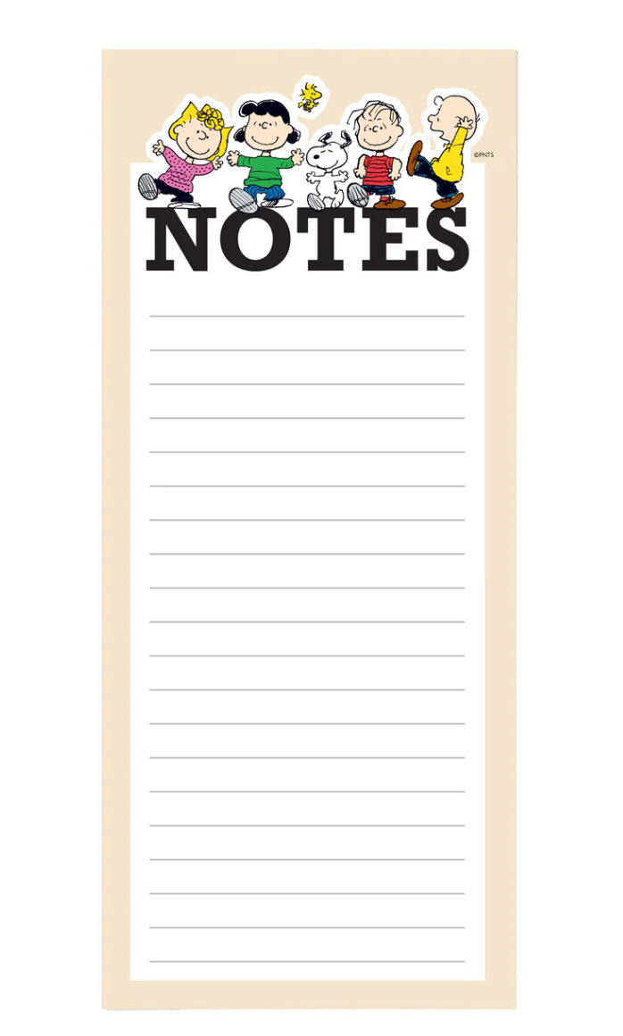 Peanuts Gang Magnetic Notepad