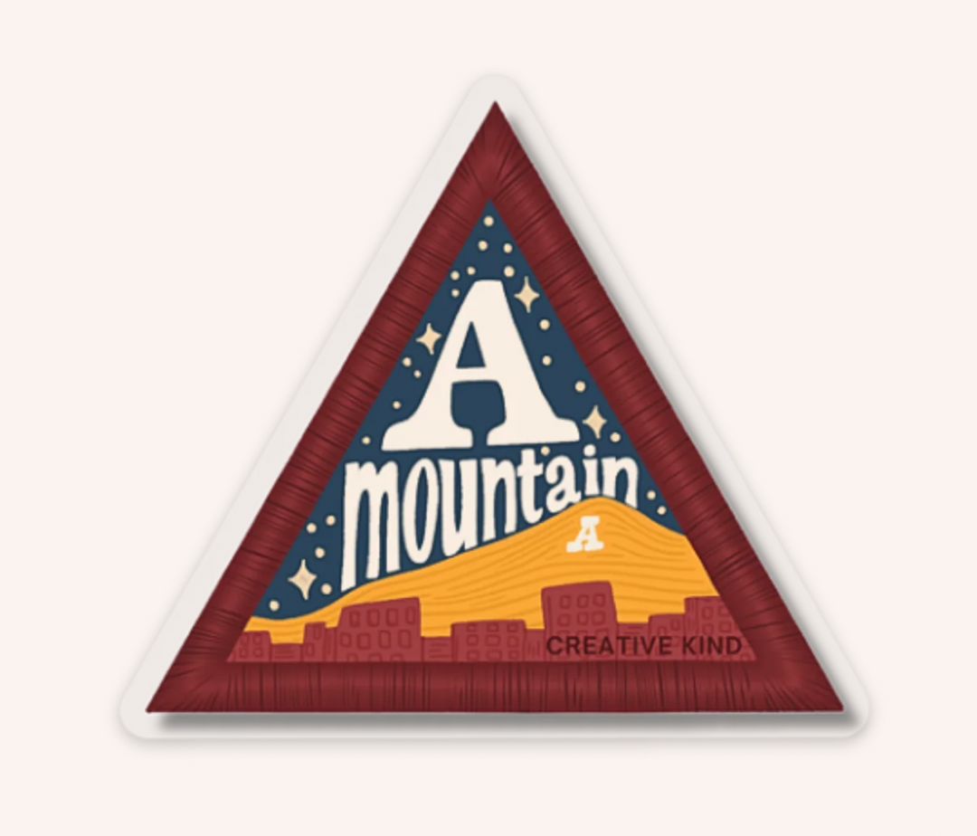 A Mountain Patch Vinyl Sticker