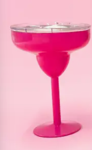 Margarita Glass with Lid - 8oz Stainless Steel