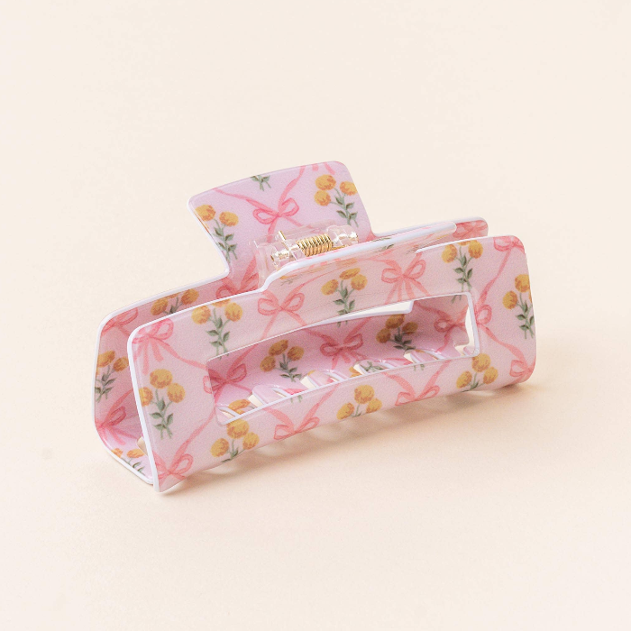Floral Claw Clip