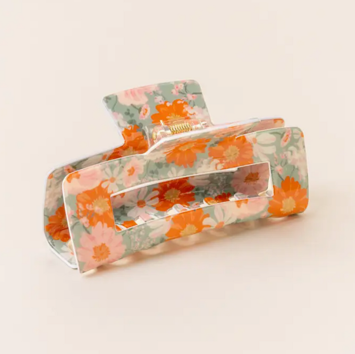 Floral Claw Clip