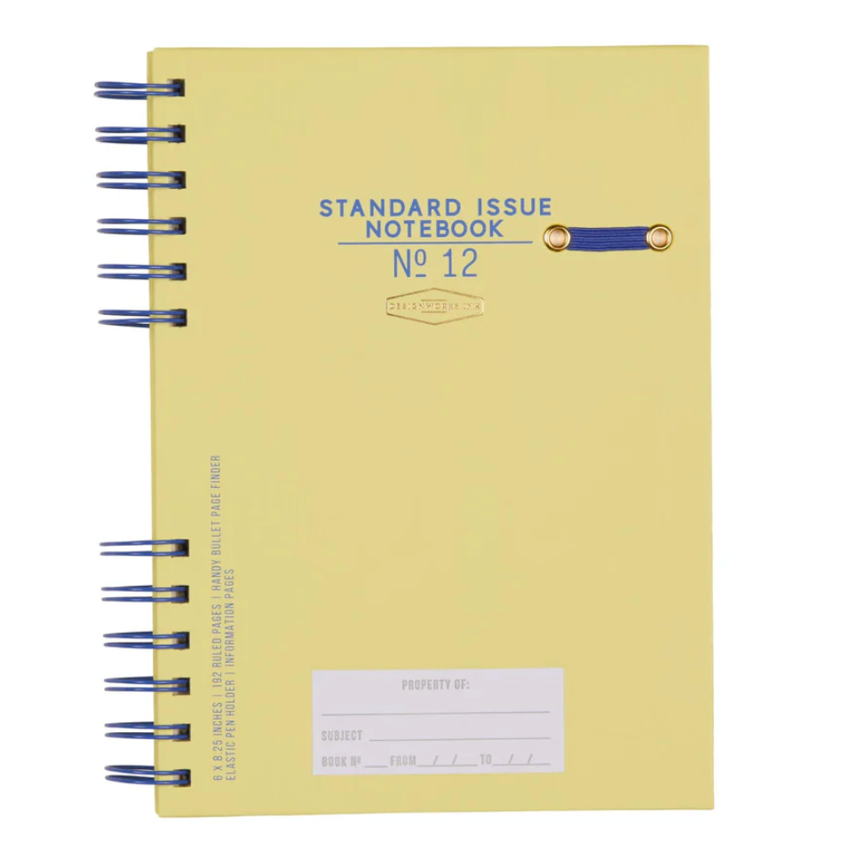 Standard Issue Planner Notebook No. 12 - Cobalt + Citron