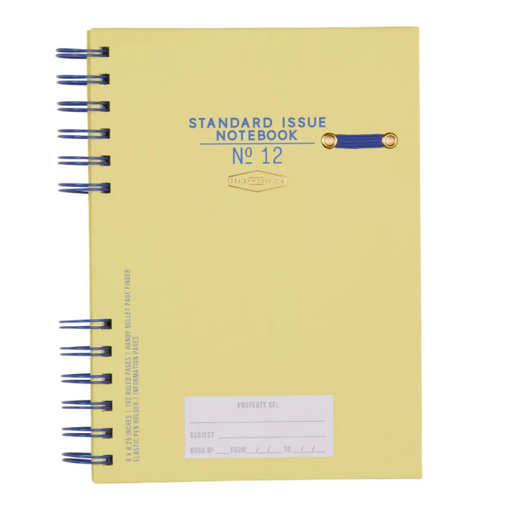 Standard Issue Planner Notebook No. 12 - Cobalt + Citron