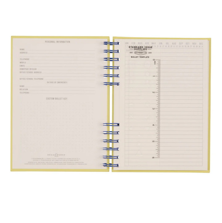 Standard Issue Planner Notebook No. 12 - Cobalt + Citron