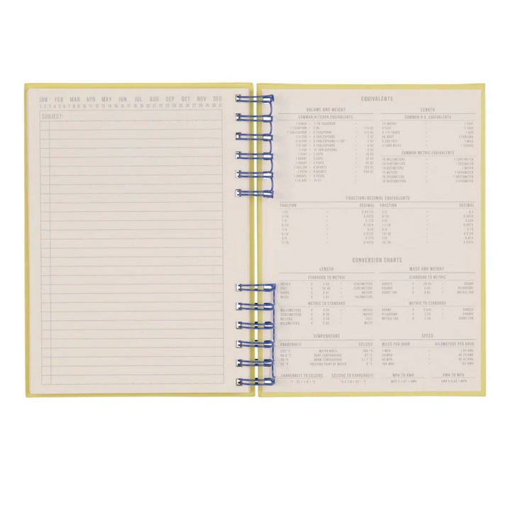 Standard Issue Planner Notebook No. 12 - Cobalt + Citron