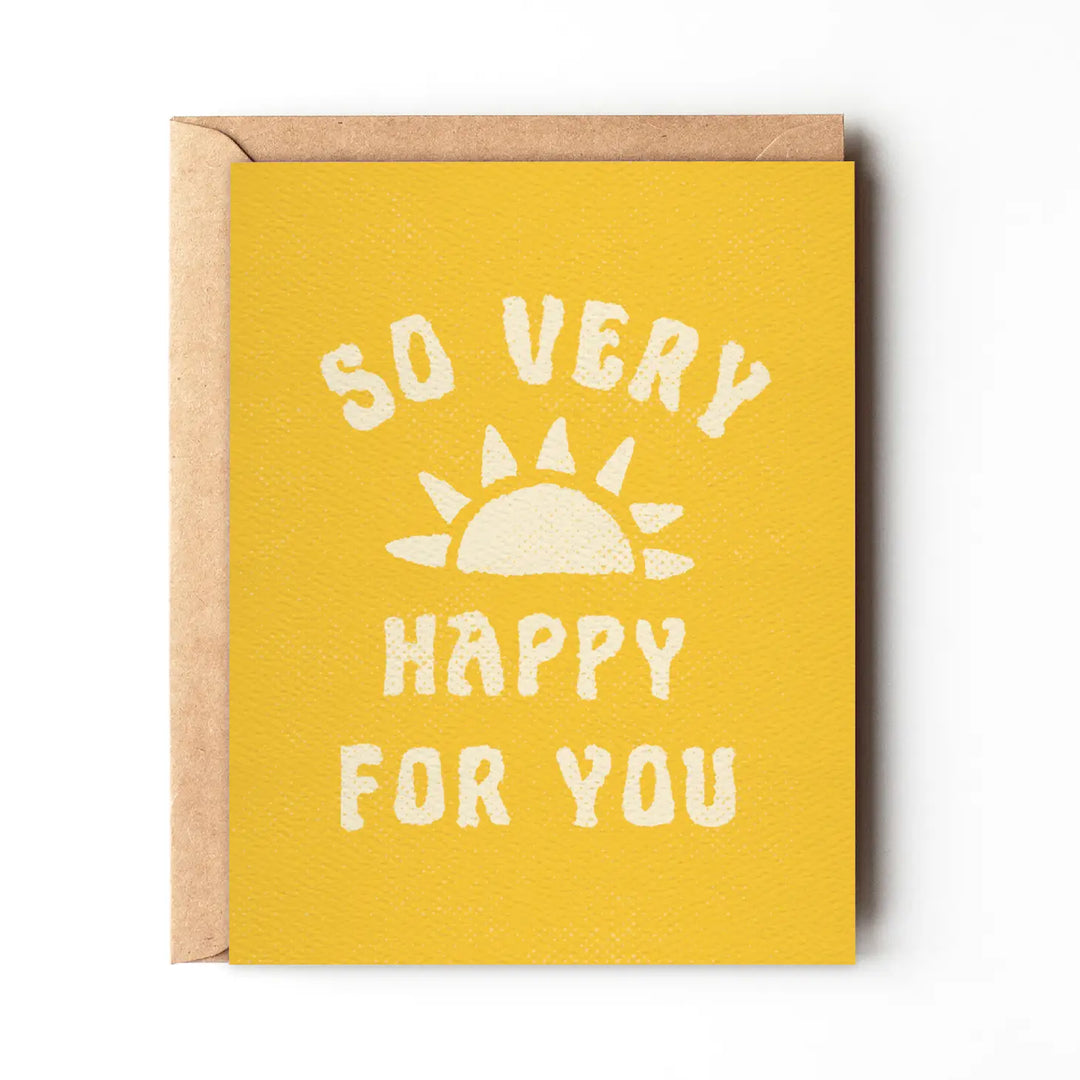 So Happy For You - Cheerful Congratulations Card