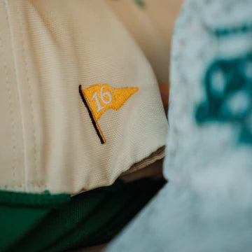 Cowboy Country Club Hat: Cream and Green