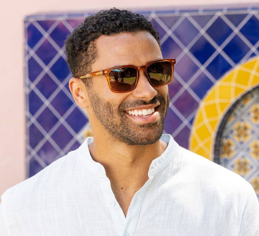Shasta Sunglasses: Blue / No Correction / None