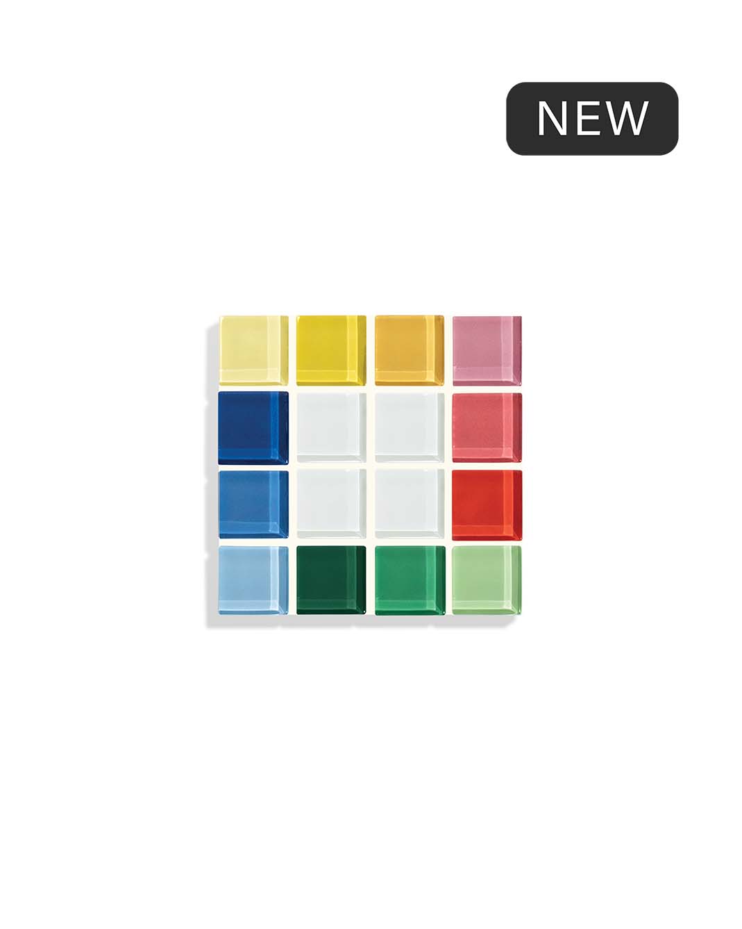 GLASS TILE COASTER - Through A Window - Rainbow: Single