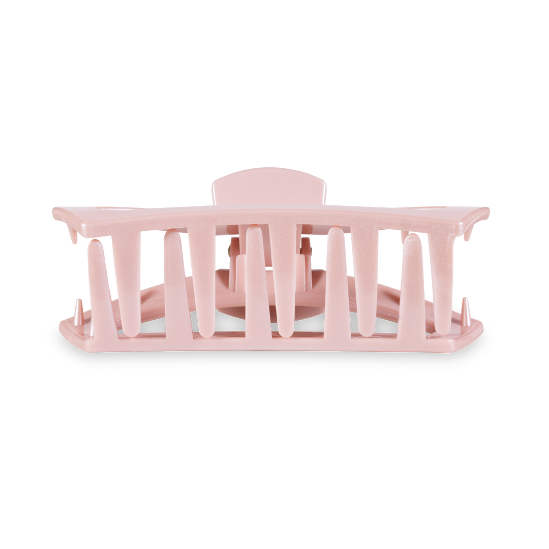 Medium Open Hair Clip-Pearly Pink