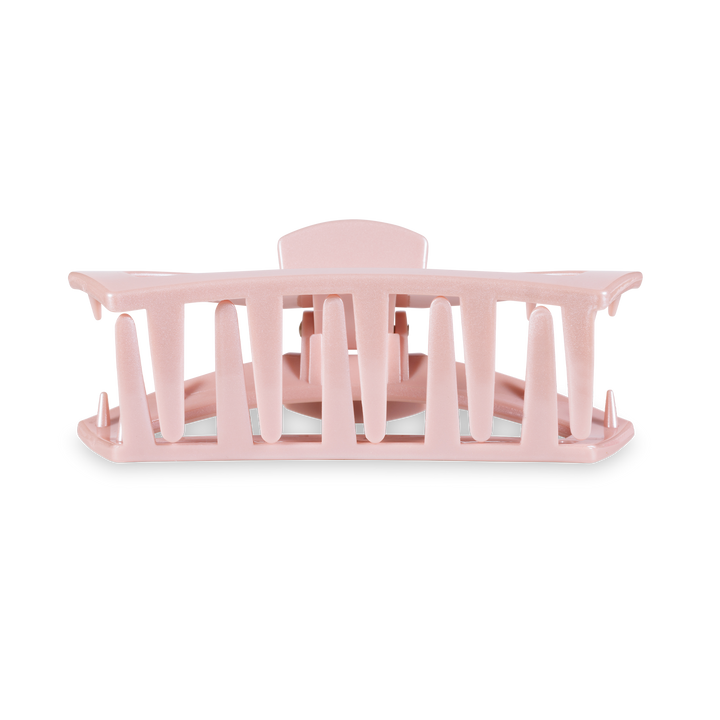 Medium Open Hair Clip-Pearly Pink