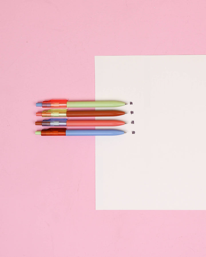Scribblers Ballpoint Pens: Miss Matcha Scribbler 3 Pack