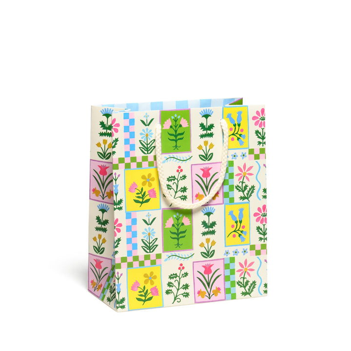 Retro Flower gift bags: Small