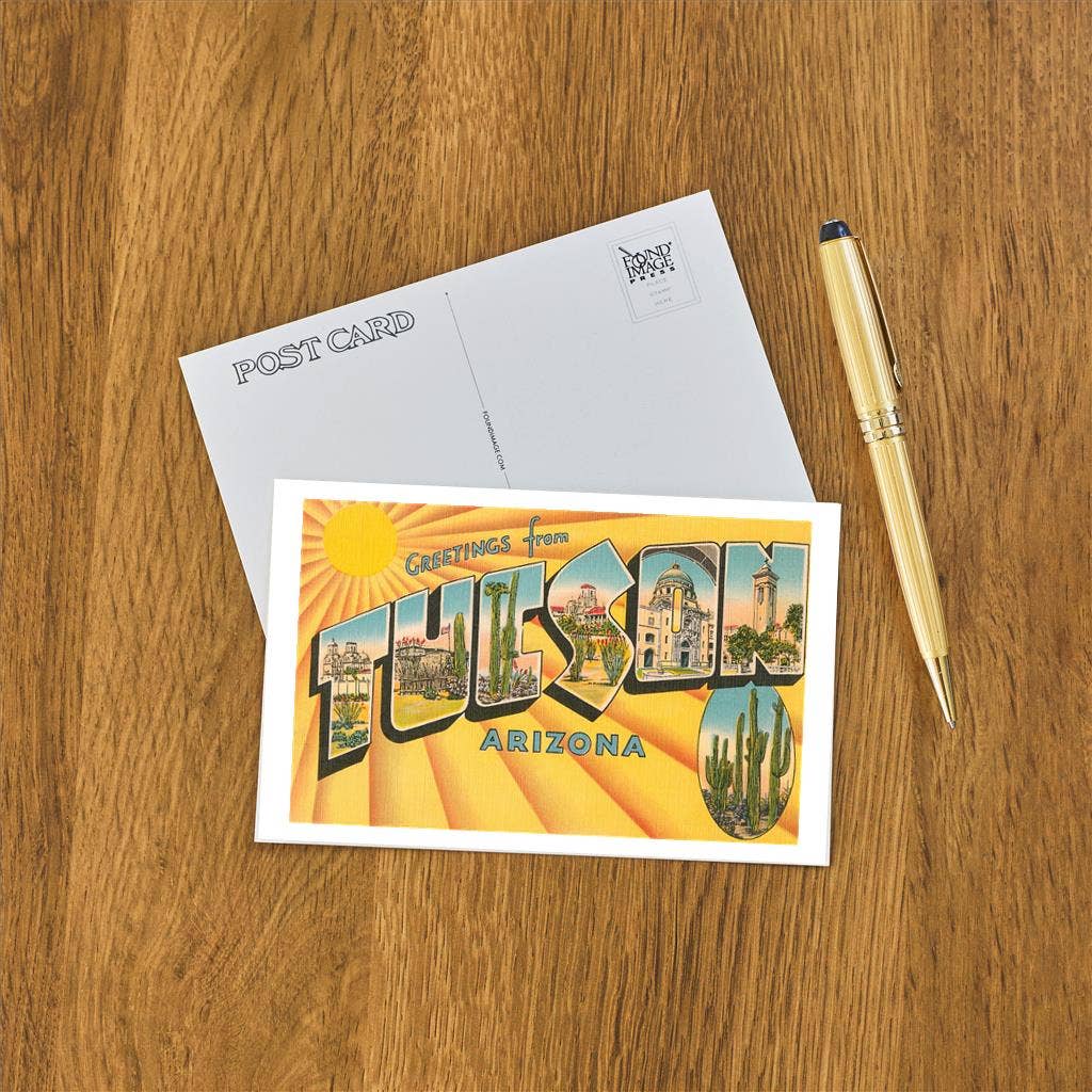 Postcard AZ-370 Greetings from Tucson