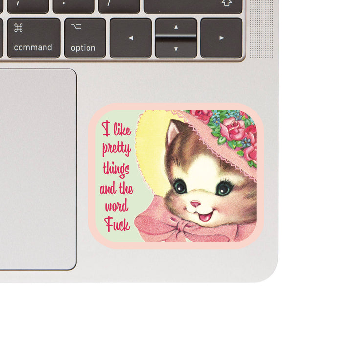 I Like Pretty Things and the Word Fuck Sticker