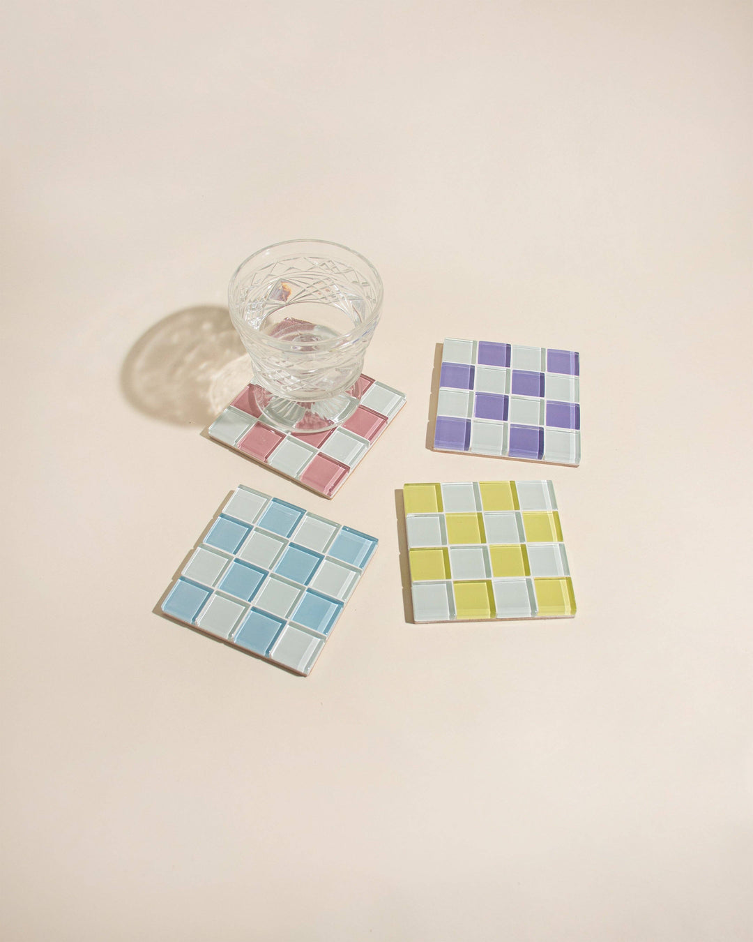 GLASS TILE COASTER - Coconut Crunch Milk Chocolate