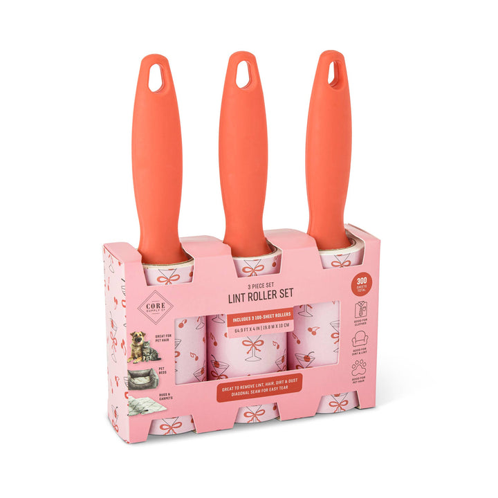 Printed 300 Sheet Lint Roller - Pink Martini