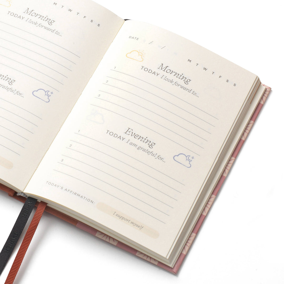 Guided Gratitude Journal, A6 Fabric - Starbursts