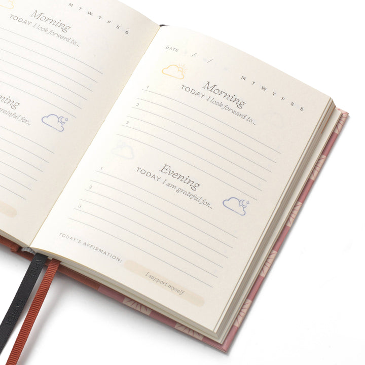 Guided Gratitude Journal, A6 Fabric - Starbursts