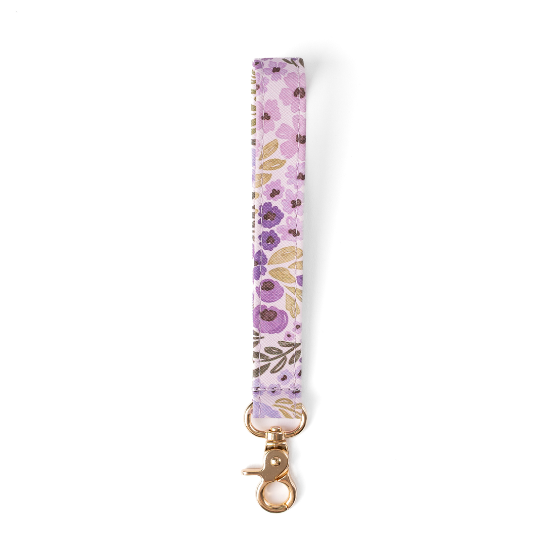Floral Wristlet Keychain: Pressed Floral