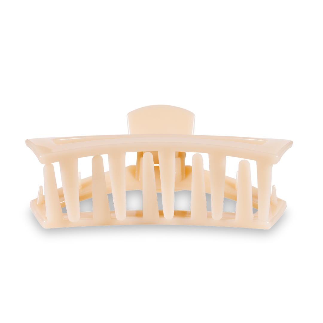 Large Open Hair Clip-Almond Beige