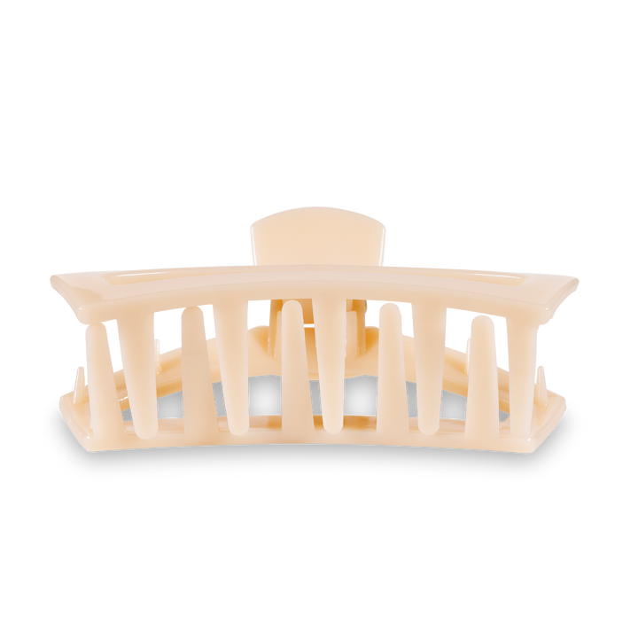 Large Open Hair Clip-Almond Beige