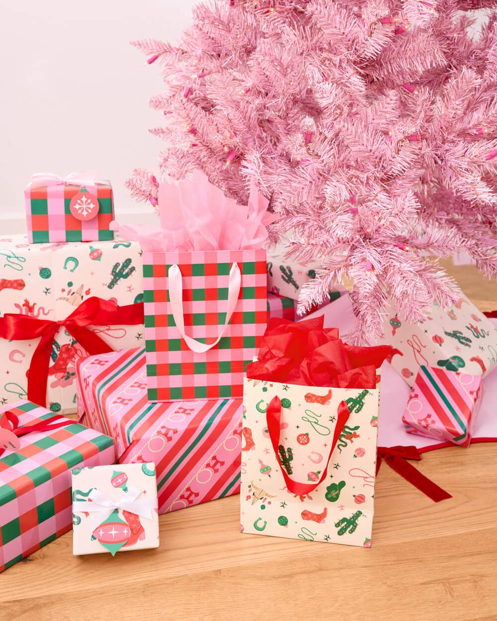 Western Christmas Gift Bag