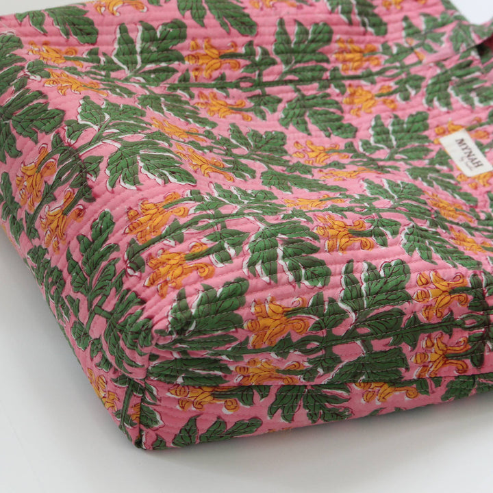 Small Bubblegum Forest Print Reversible Laptop/ Tote Bag