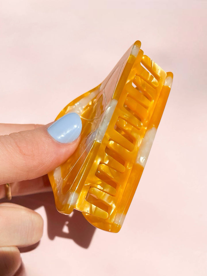 Orange Slice Claw Clip // Cellulose Acetate 