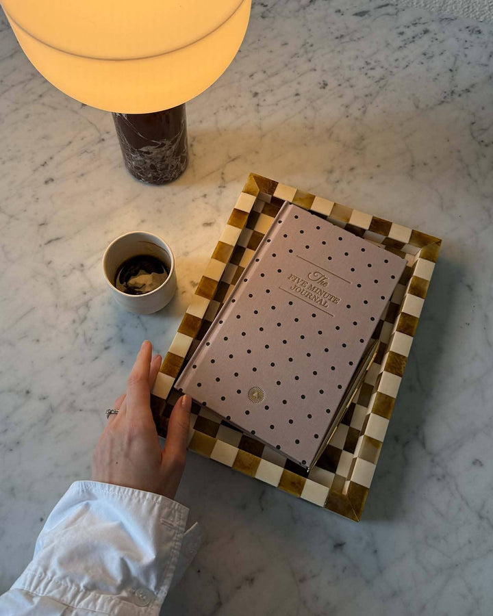 The Five Minute Journal Beige Polka Dot | Exclusive Print