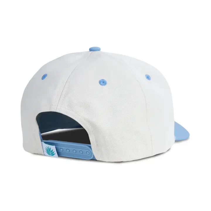 Yippee Ki Yay Hat: Cream/Light Blue