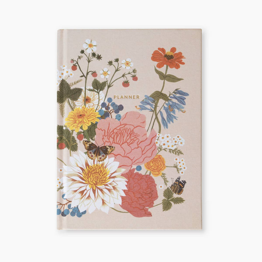 GARDEN FLORA | LINEN-BOUND UNDATED PLANNER