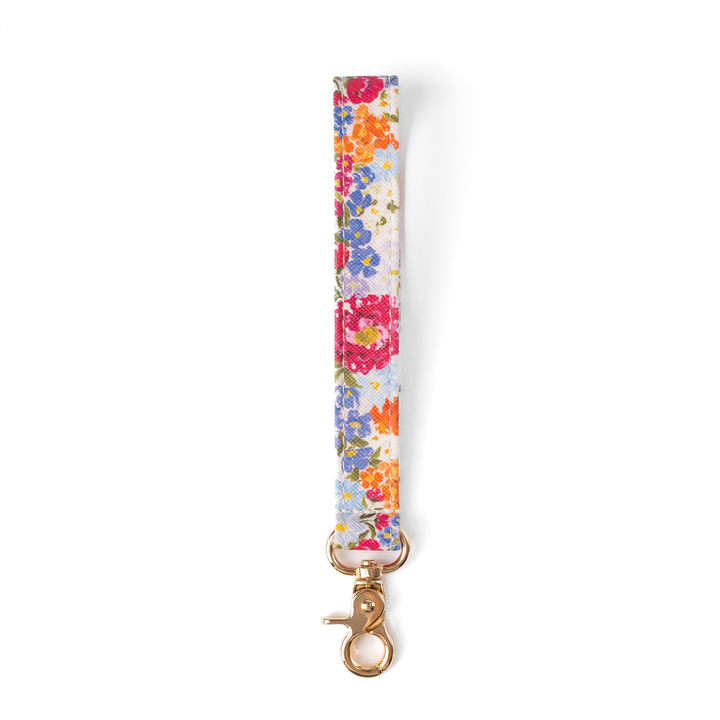 Floral Wristlet Keychain: Pressed Floral