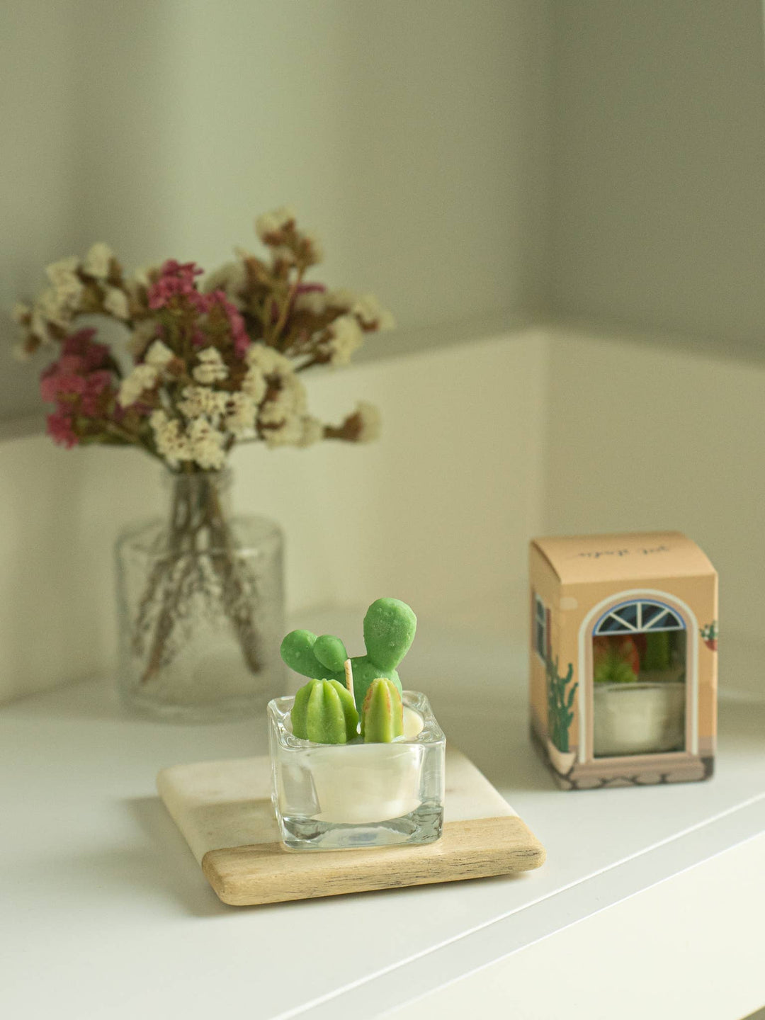 Bunny Ears and Fairy Castle Cactus Tealight Candles: Fairy Castle Cactus Tealight