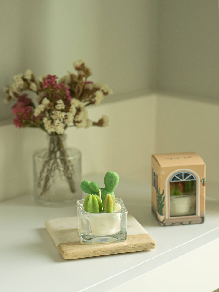 Bunny Ears and Fairy Castle Cactus Tealight Candles: Fairy Castle Cactus Tealight