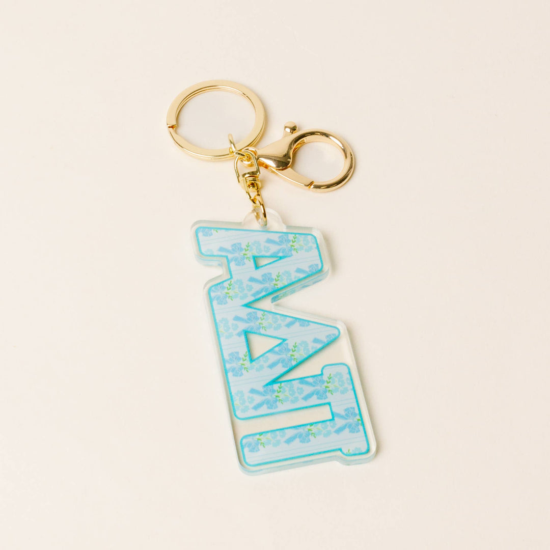 Sorority Oh So Fancy Letter Acrylic Keychain: Sigma Kappa