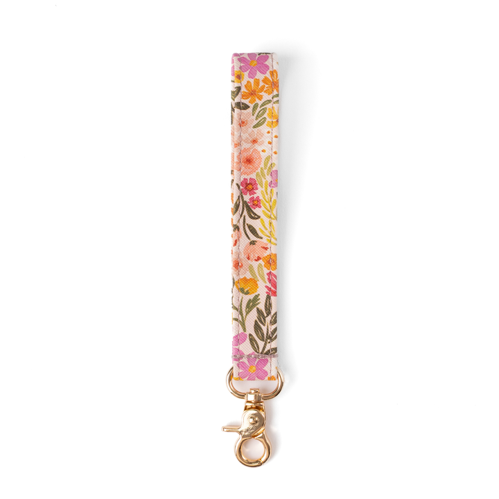 Floral Wristlet Keychain: Countryside Blooms