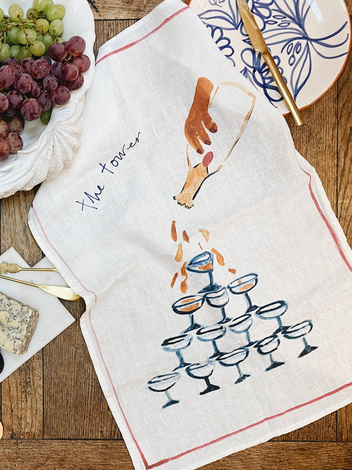 The Tower - Linen Teatowel