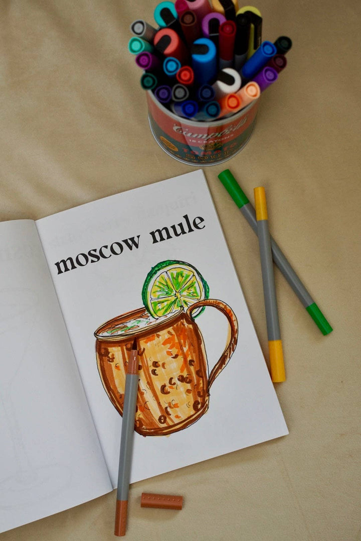 But first, cocktails: A Coloring Book of Mostly Classic Cocktails