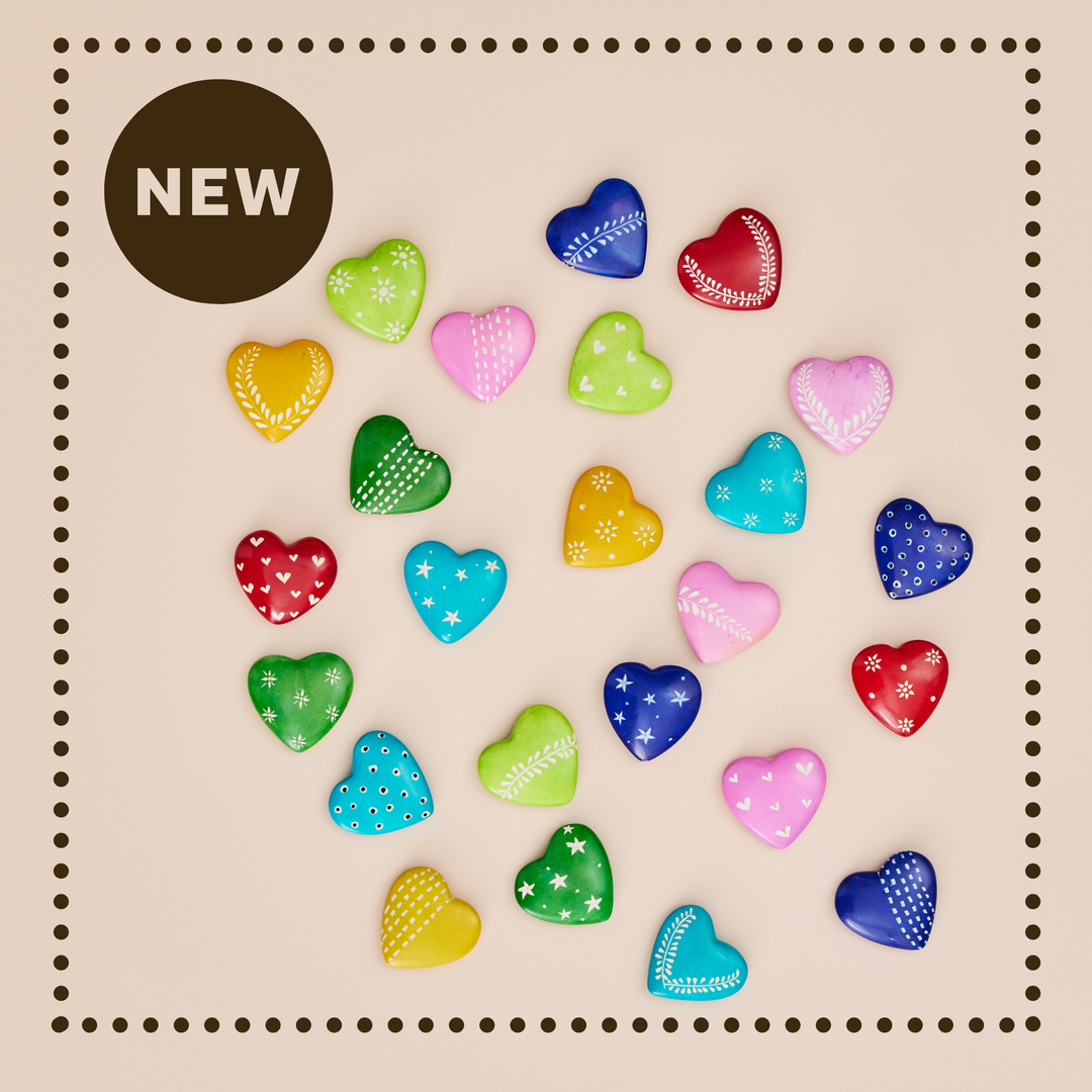 Hand-carved Soapstone Hearts
