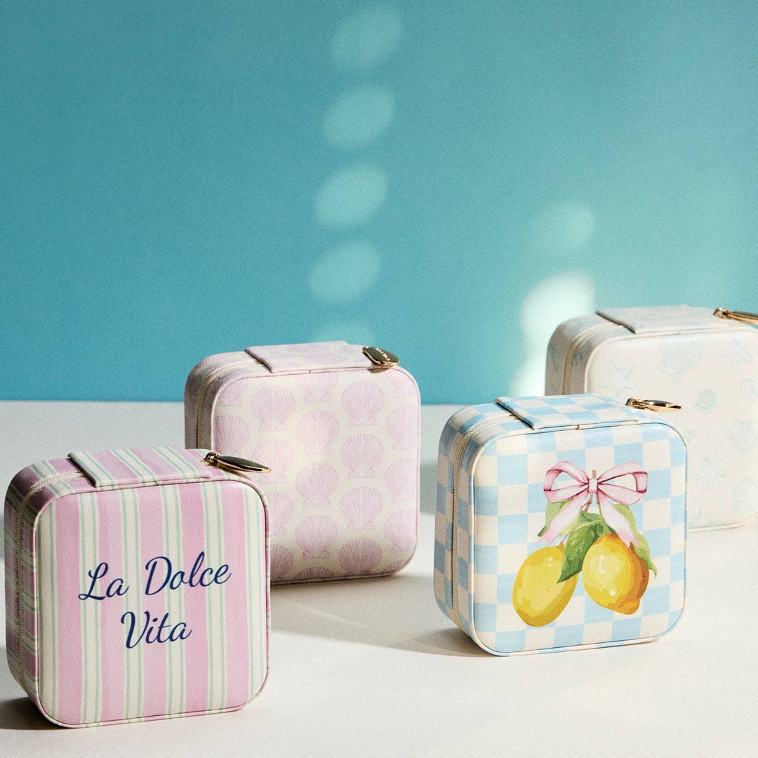 Pink Shell Travel Jewelry Box: PK / ONE