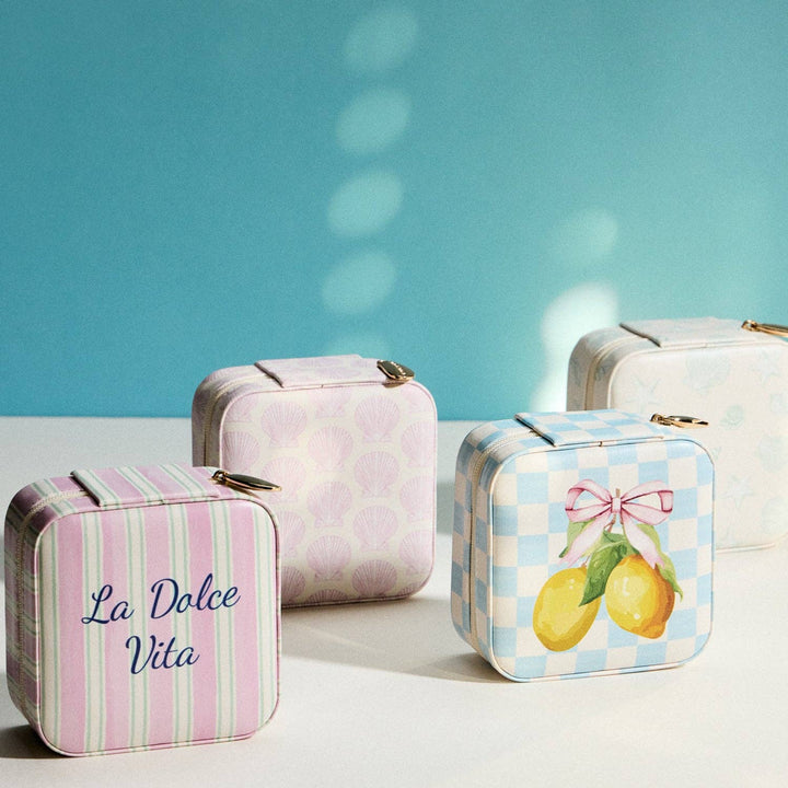 Pink Shell Travel Jewelry Box: PK / ONE