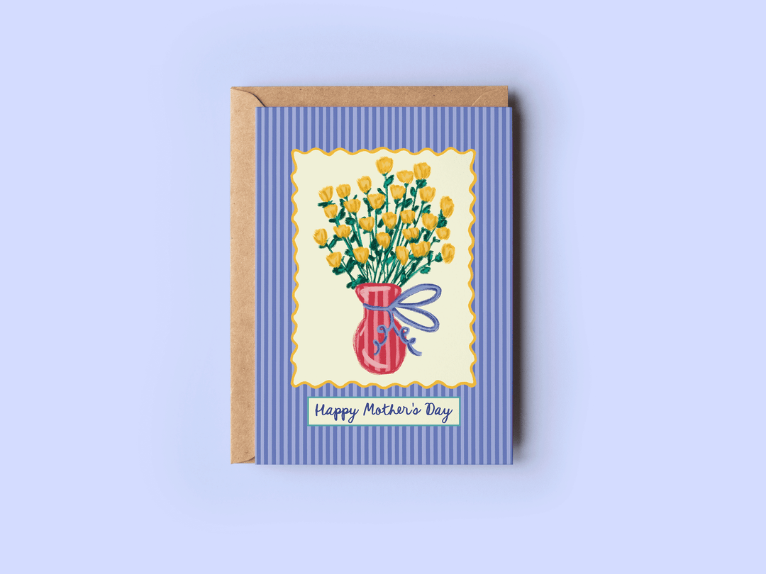 Mother's Day Bundle of Yellow Flowers Greeting Card