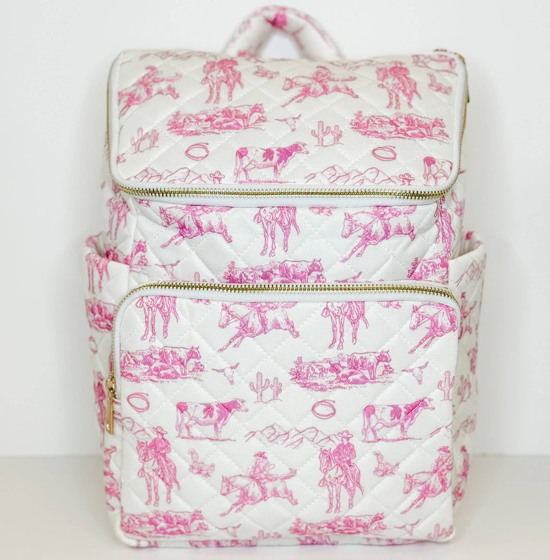 Cowgirl Pattern Duffle Bag