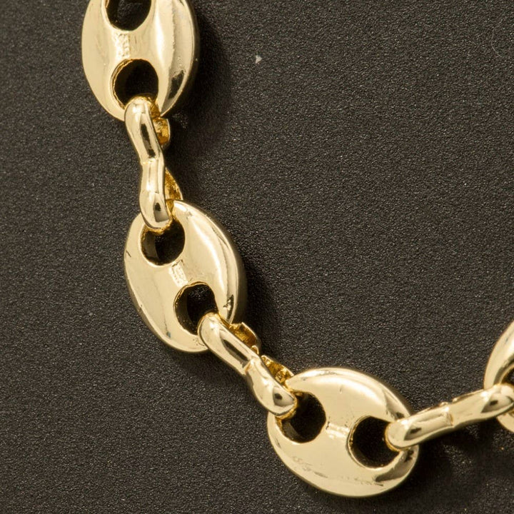 Gold Dipped Anchor Chain Necklace: GOLD