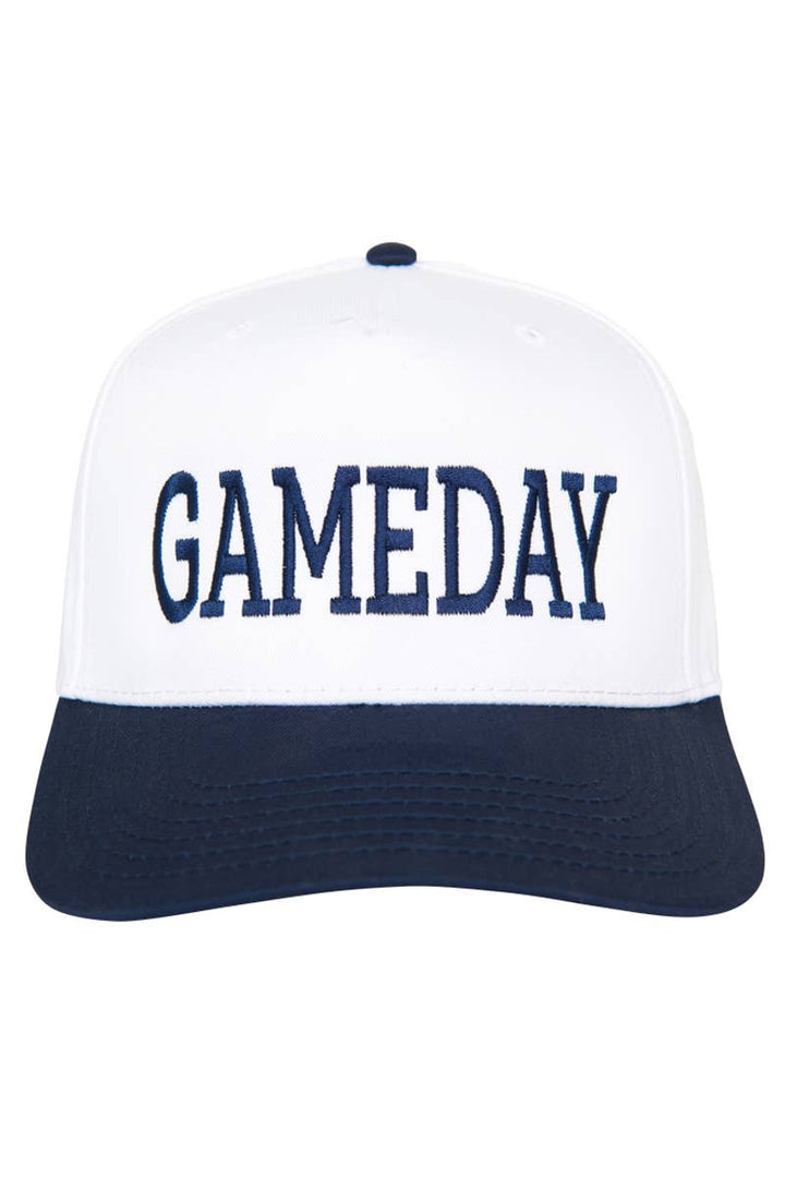GAMEDAY Wholesale Two-Toned Vintage Hat: Red and White