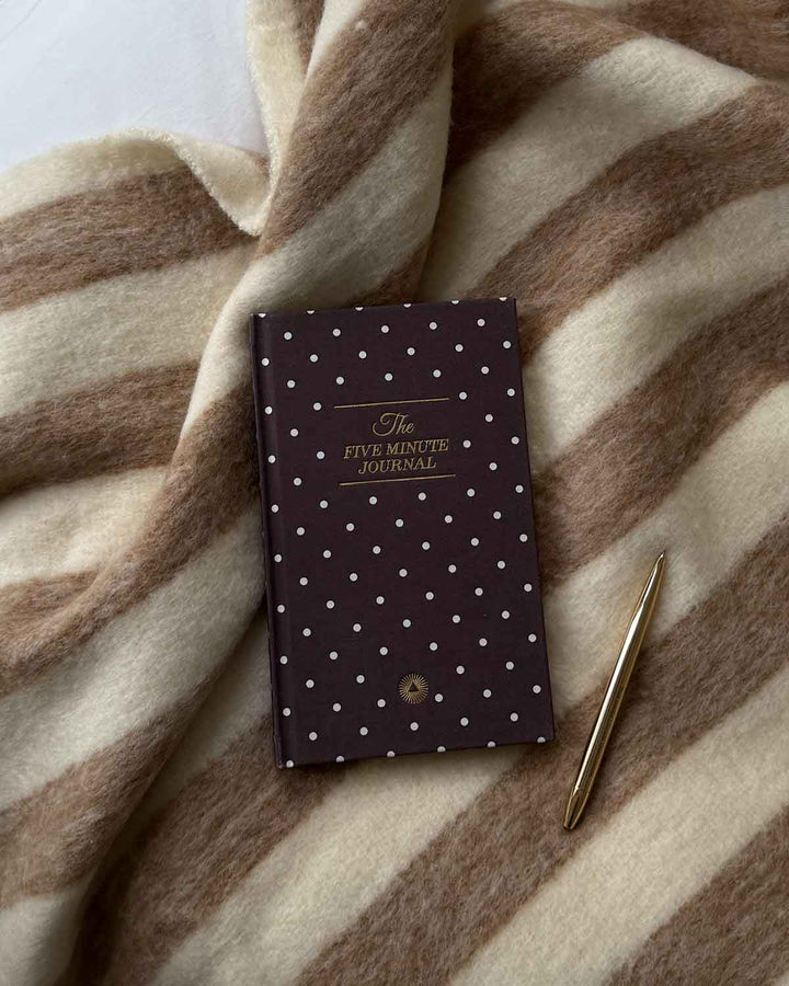 The Five Minute Journal Mocha Polka Dot | Exclusive Print