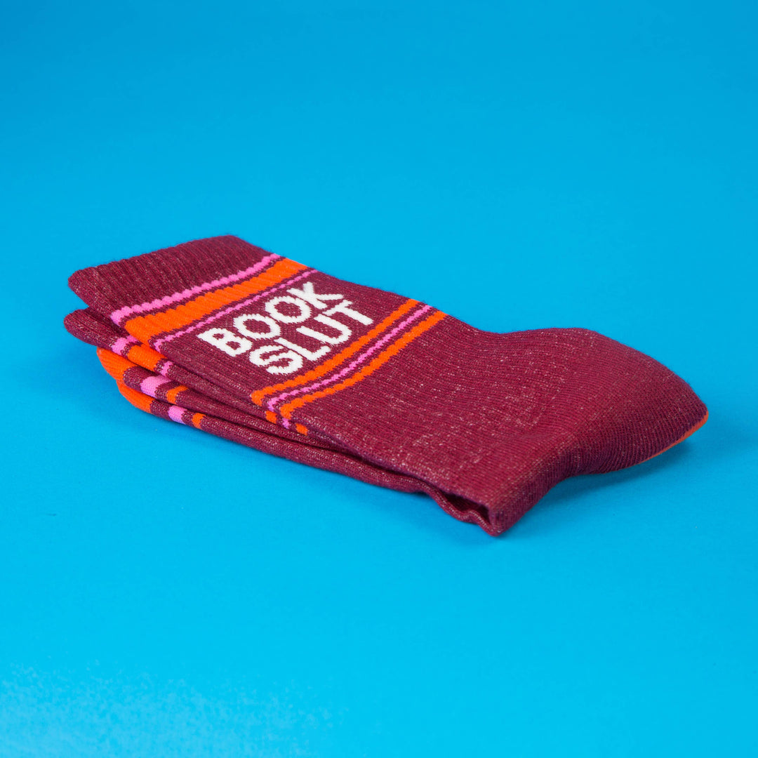 Book Slut Gym Crew Socks