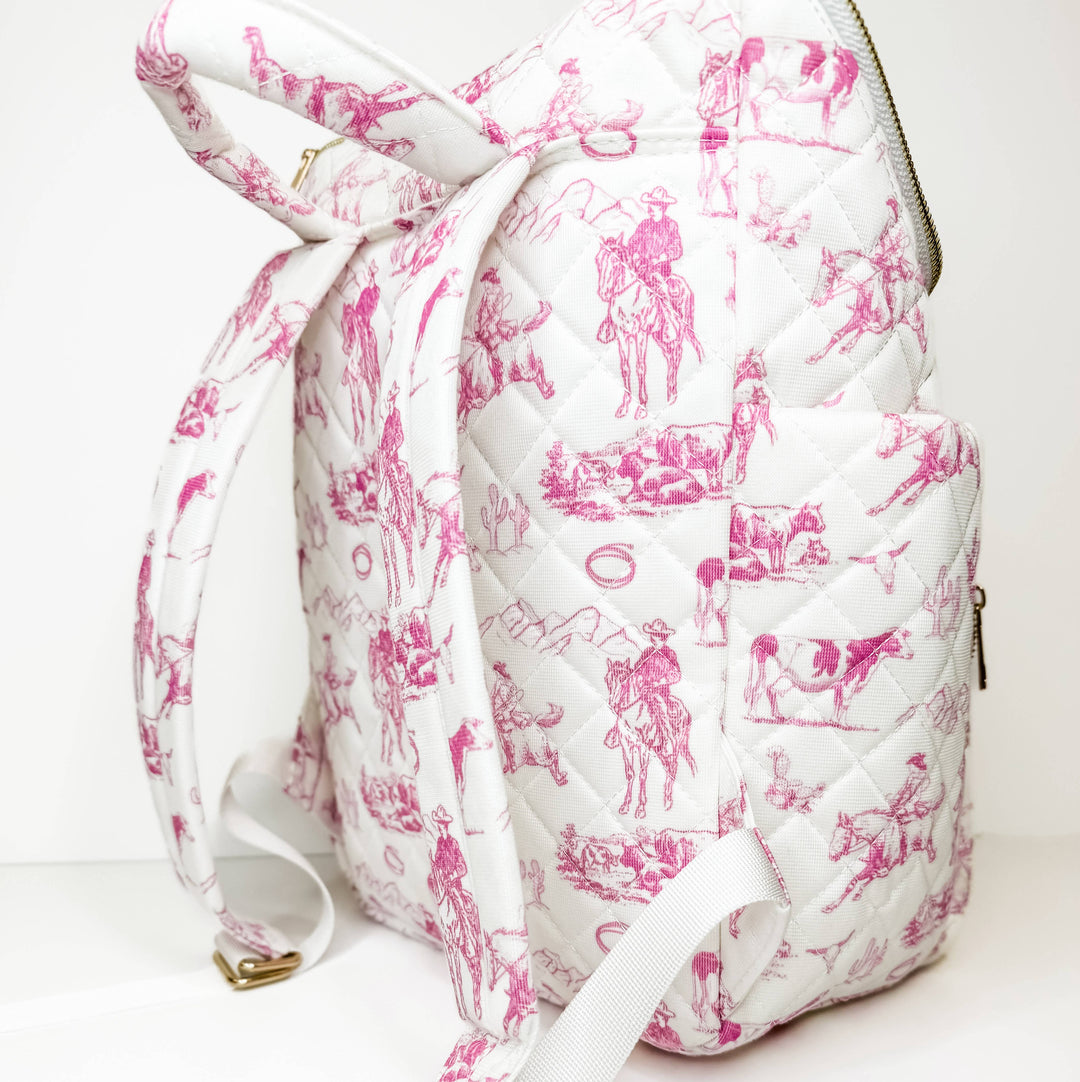 Cowgirl Pattern Duffle Bag