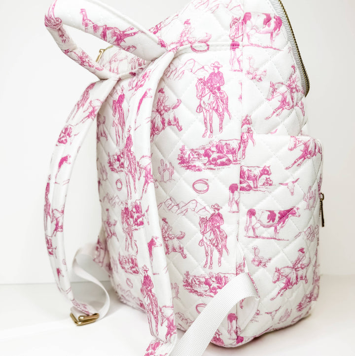 Cowgirl Pattern Duffle Bag